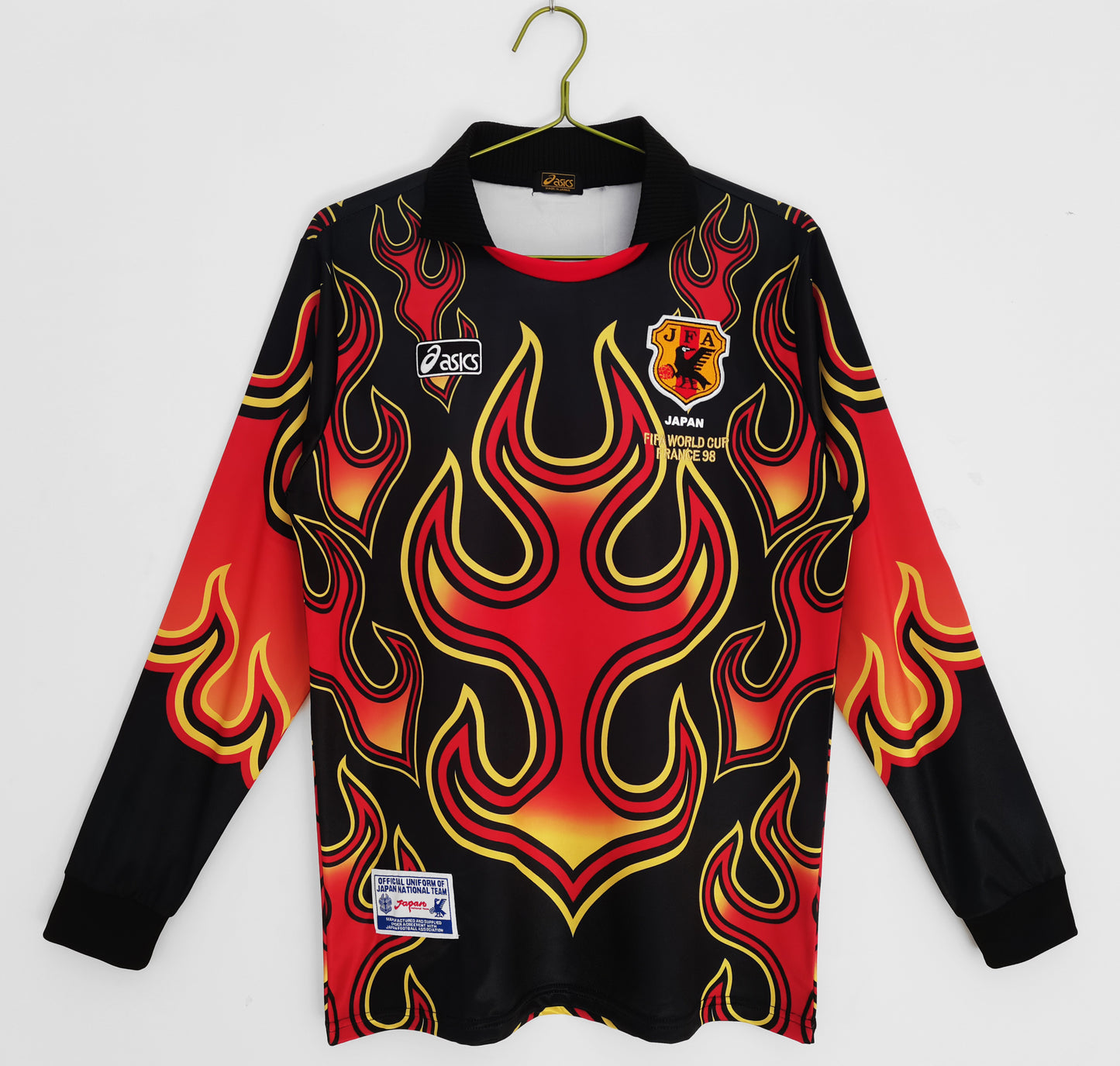 1998 Japan goalkeeper flame red shirt