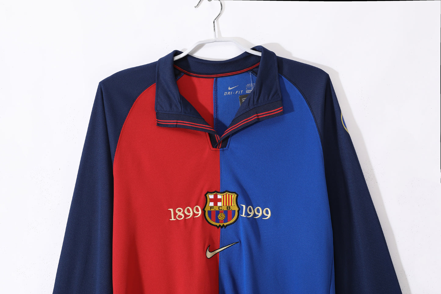 Long sleeve : 1999 Barcelona Home Retro Jersey
