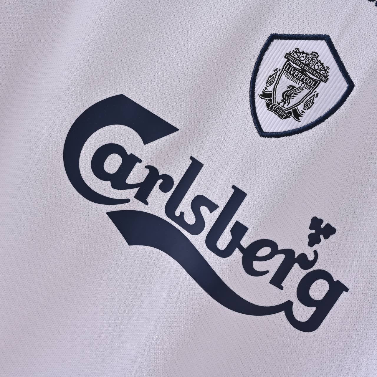 2001 Liverpool Away Retro Jersey Super Cup Final edition