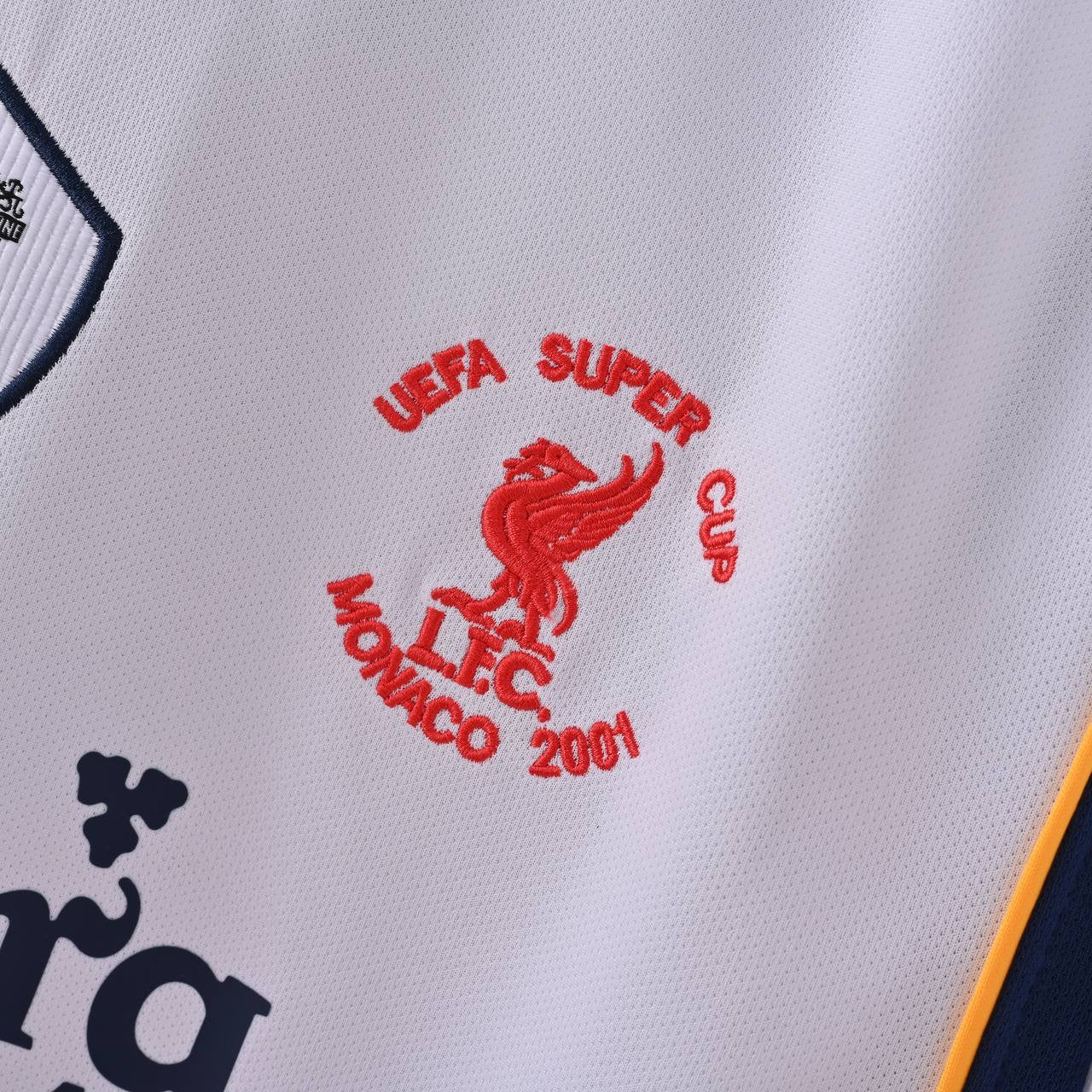 2001 Liverpool Away Retro Jersey Super Cup Final edition
