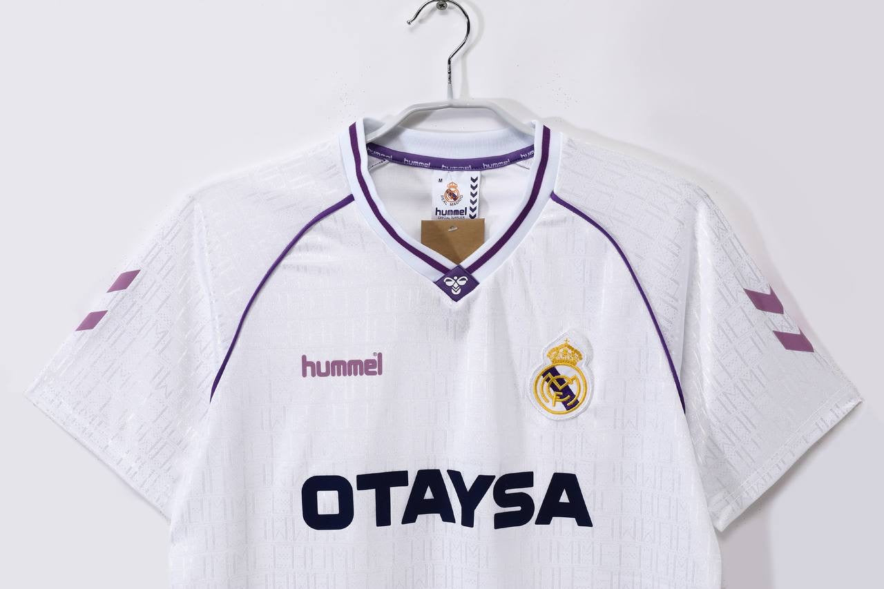1990 Real Madrid Home Retro Jersey