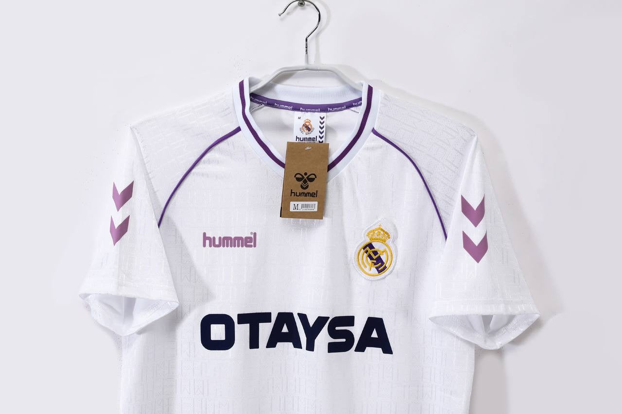1990 Real Madrid Home Retro Jersey