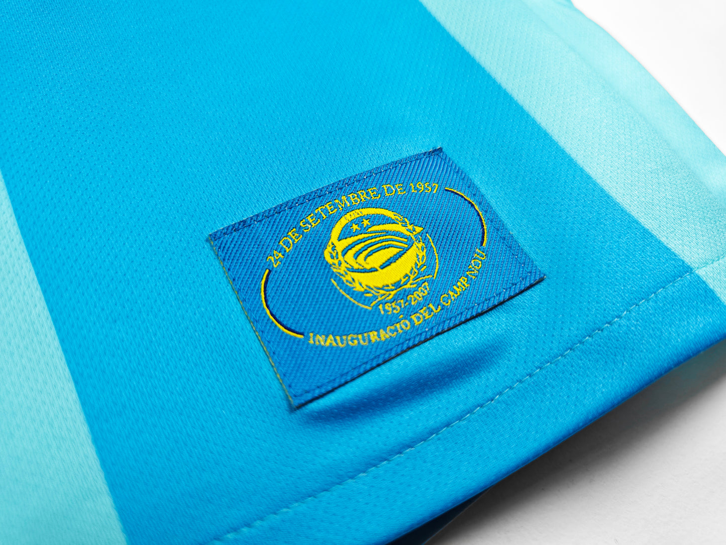 2007/2008 Barcelona Light Blue Away Jersey