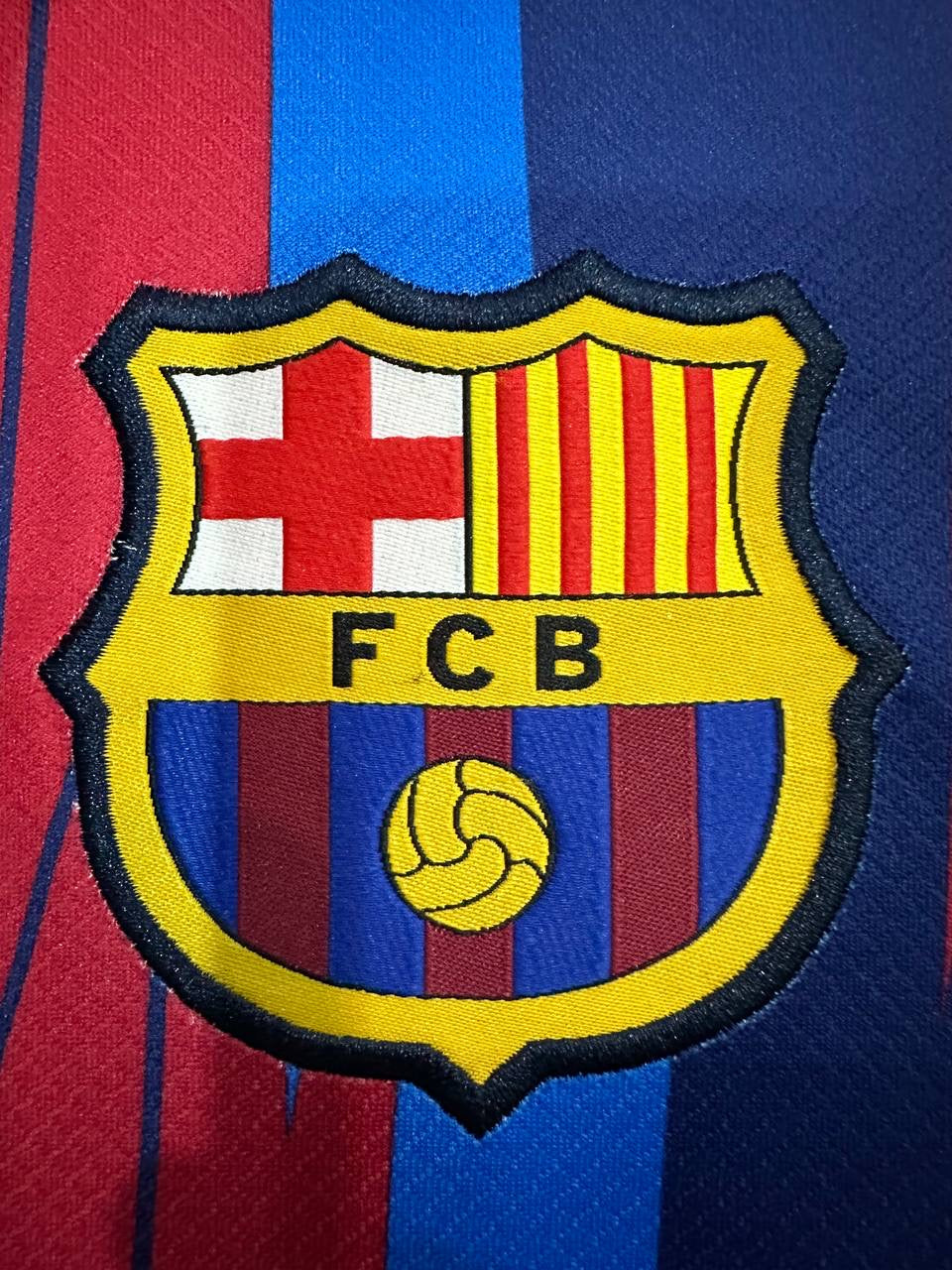 2025/26 Red and Blue Striped Special Edition Jersey with Yellow Accent Fans edition