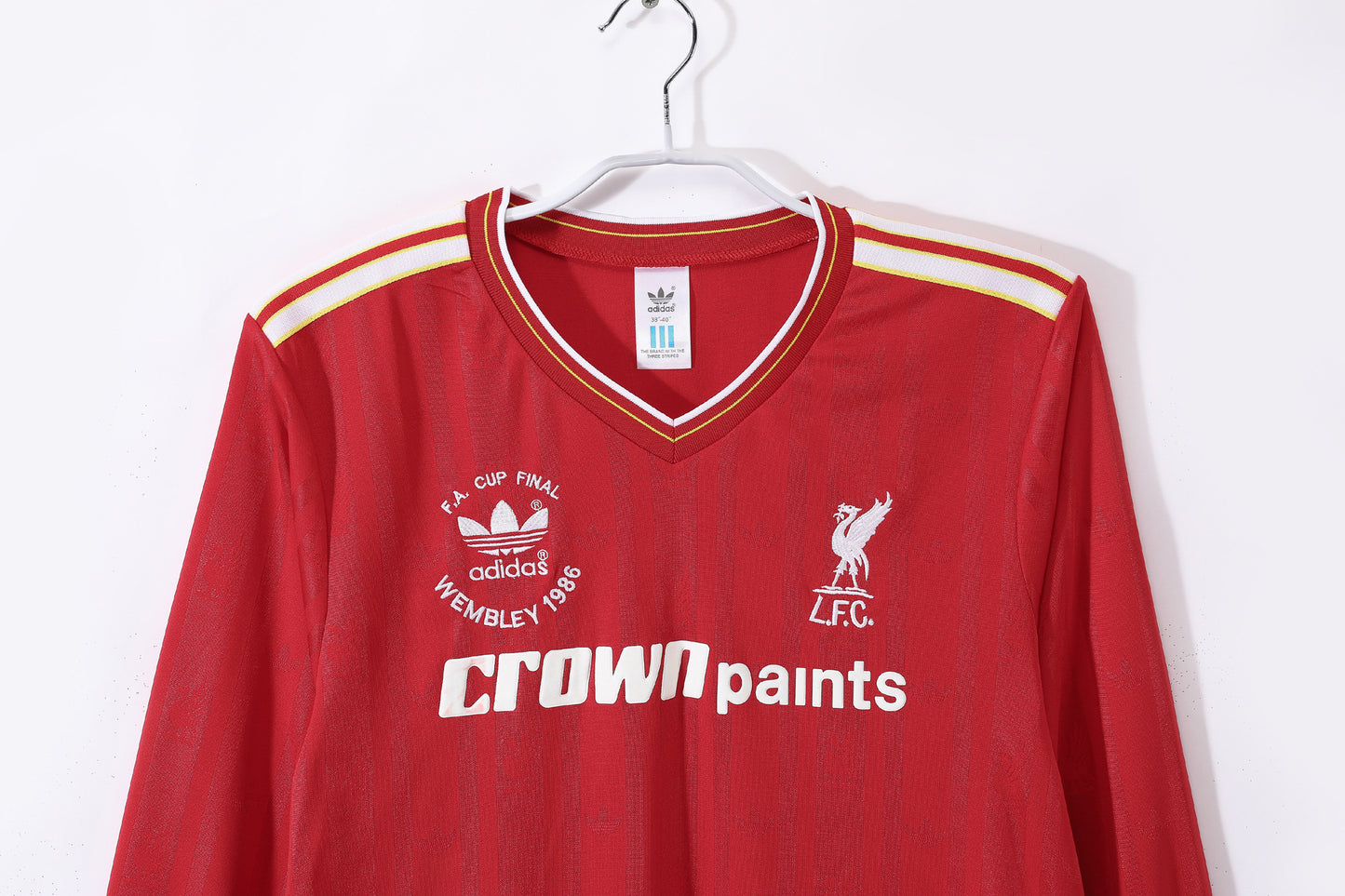 1986/1987 Liverpool home long sleeve