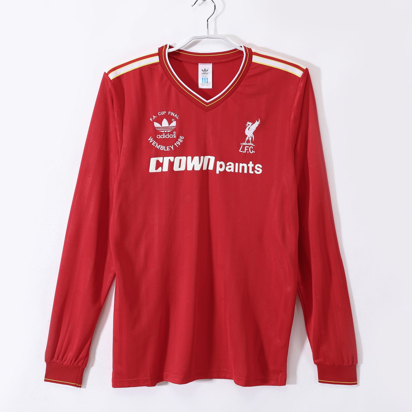 1986/1987 Liverpool home long sleeve