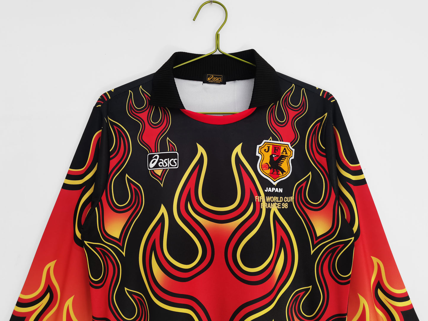 1998 Japan goalkeeper flame red shirt