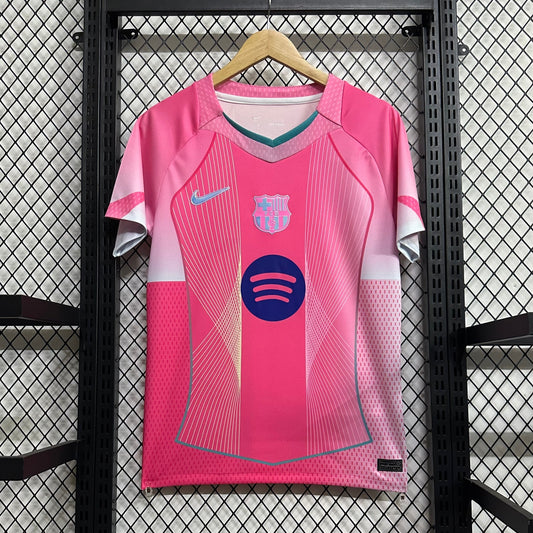 Barcelona pink jersey with shorts (kids)