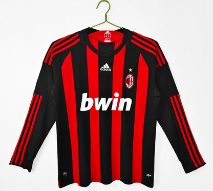 2008/2009 Ac Milan home long sleeve