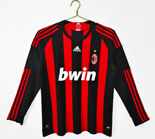 2008/2009 Ac Milan home long sleeve