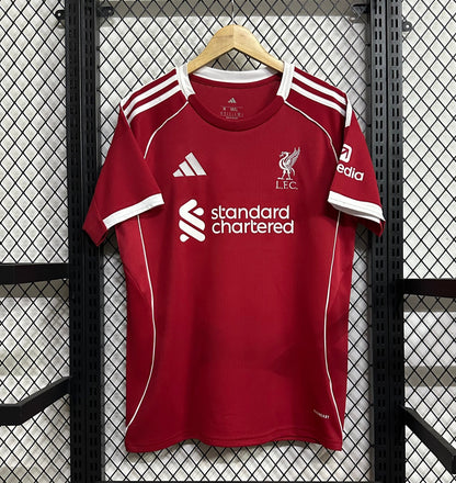 Liverpool 2025/26 home with shorts