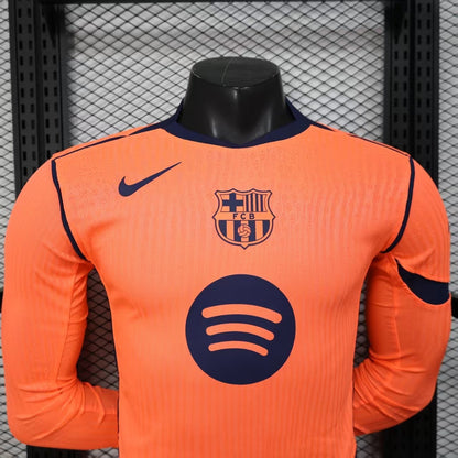 2025/26 Barcelona 2nd away player version long sleeve
