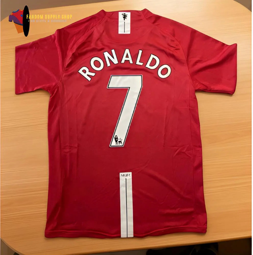 Hot Deals #7 Cristiano Ronaldo Manchester United 2007/08 home long sleeve M Jersey
