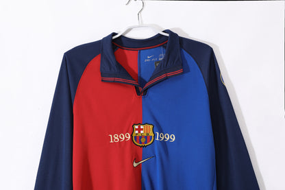Long sleeve : 1999 Barcelona Home Retro Jersey
