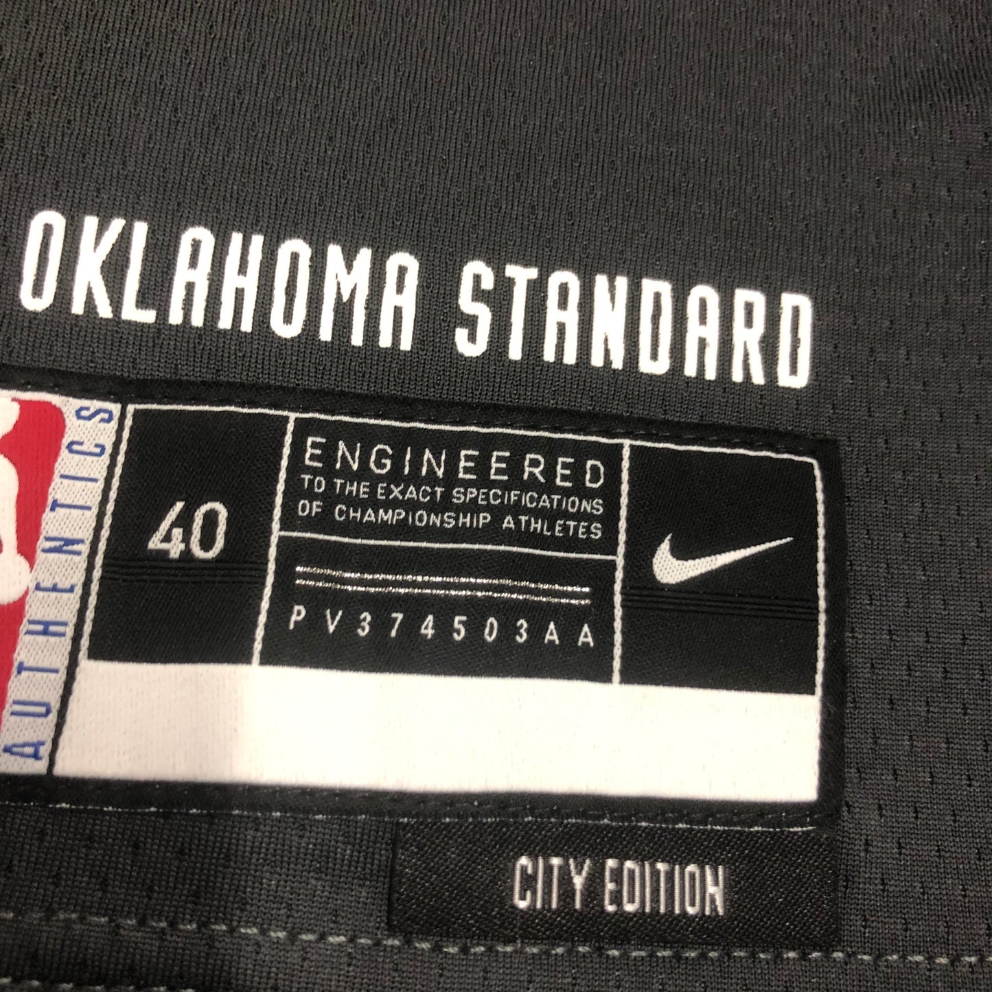 NBA OKC Regular season Jersey