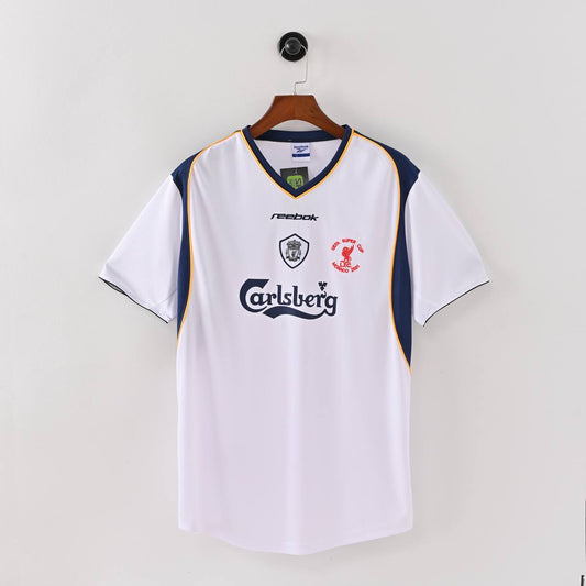 2001 Liverpool Away Retro Jersey Super Cup Final edition