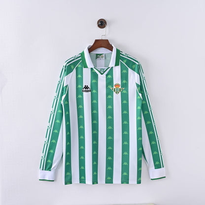1995/97 Real Betis Long-Sleeve Home Retro Jersey