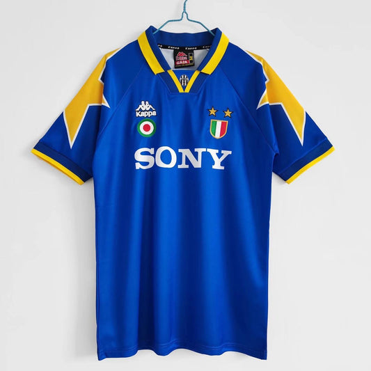 1995/96 Juventus Away Jersey (Blue/Yellow)