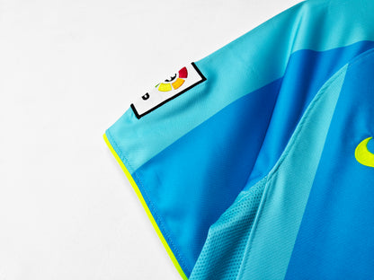 2007/2008 Barcelona Light Blue Away Jersey