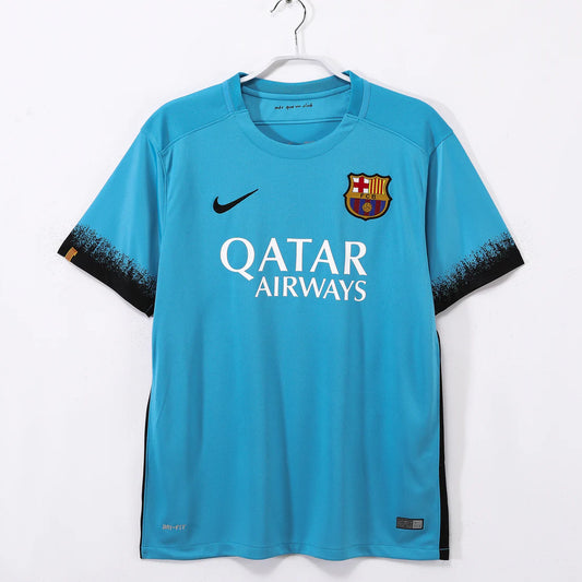 Barcelona away 2015 #MESSI all badges