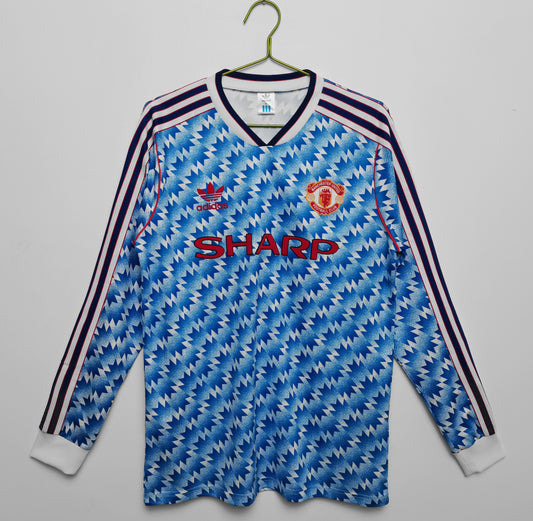 1990/1991 Manchester United away long sleeve