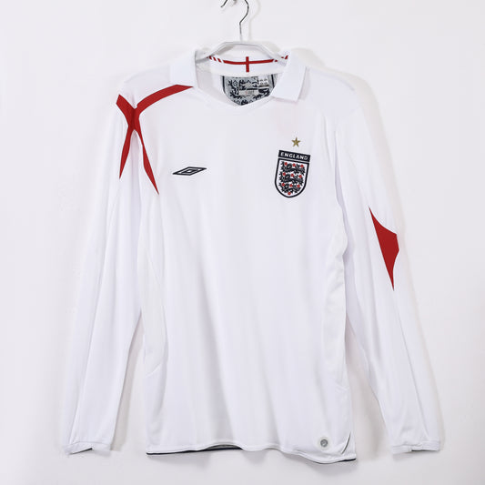 2006  England home long sleeve