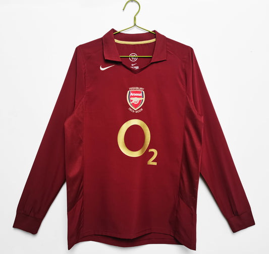 2005/2006 Arsenal home long sleeve