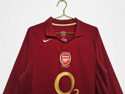 2005/2006 Arsenal home long sleeve