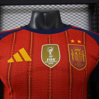 Spain 2026/27 home players version World Cup Jersey