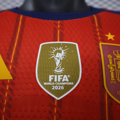 Spain 2026/27 home players version World Cup Jersey