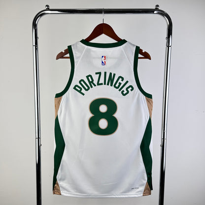 NBA Boston Celtics white city edition Jersey