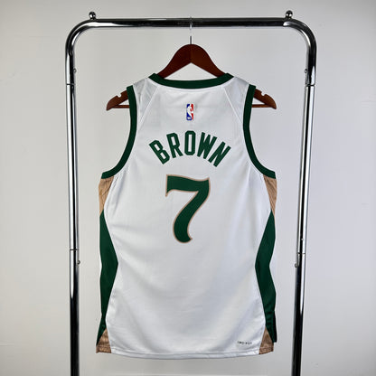 NBA Boston Celtics white city edition Jersey