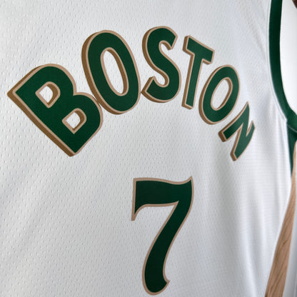 NBA Boston Celtics white city edition Jersey