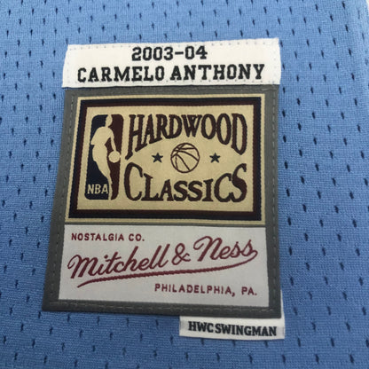 NBA Denver Nuggets 2003/2004 #15 Carmelo Anthony classic blue Jersey