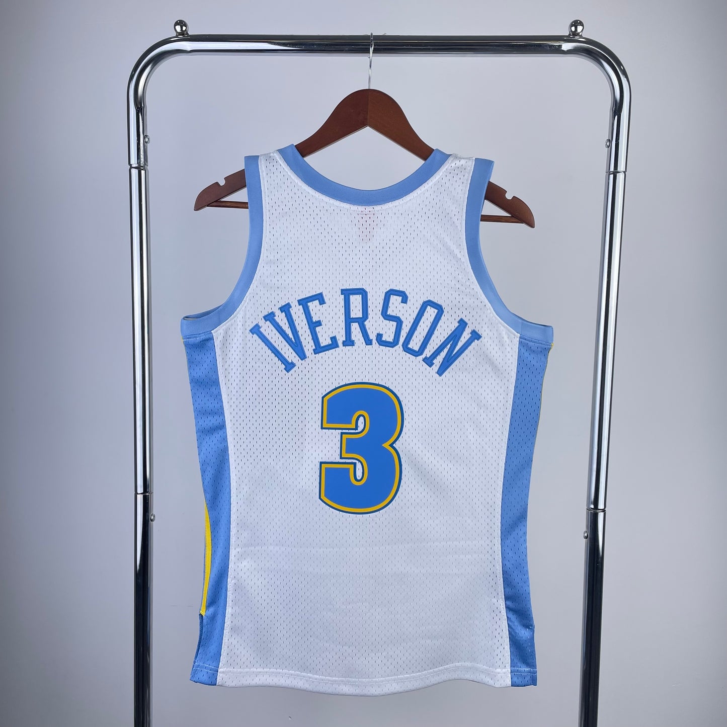 NBA Denver Nuggets 2006/2007 #3 Alan Iverson classic white Jersey