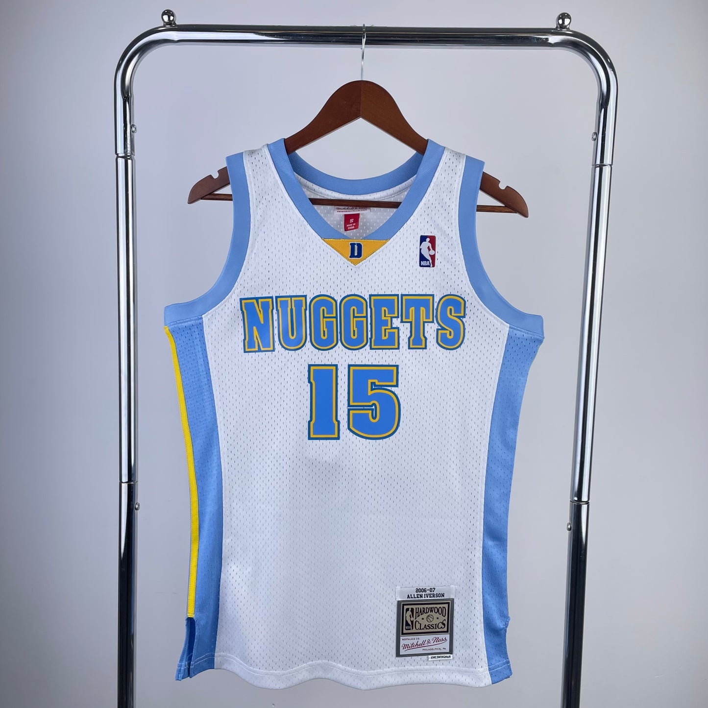 NBA Denver Nuggets 2003/2004 #15 Carmelo Anthony classic white Jersey