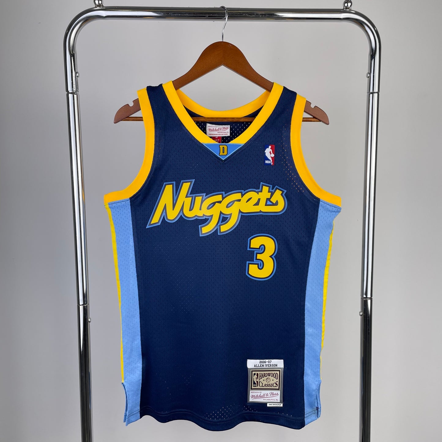 NBA Denver Nuggets 2006/2007 #3 Alan Iverson classic navy Jersey