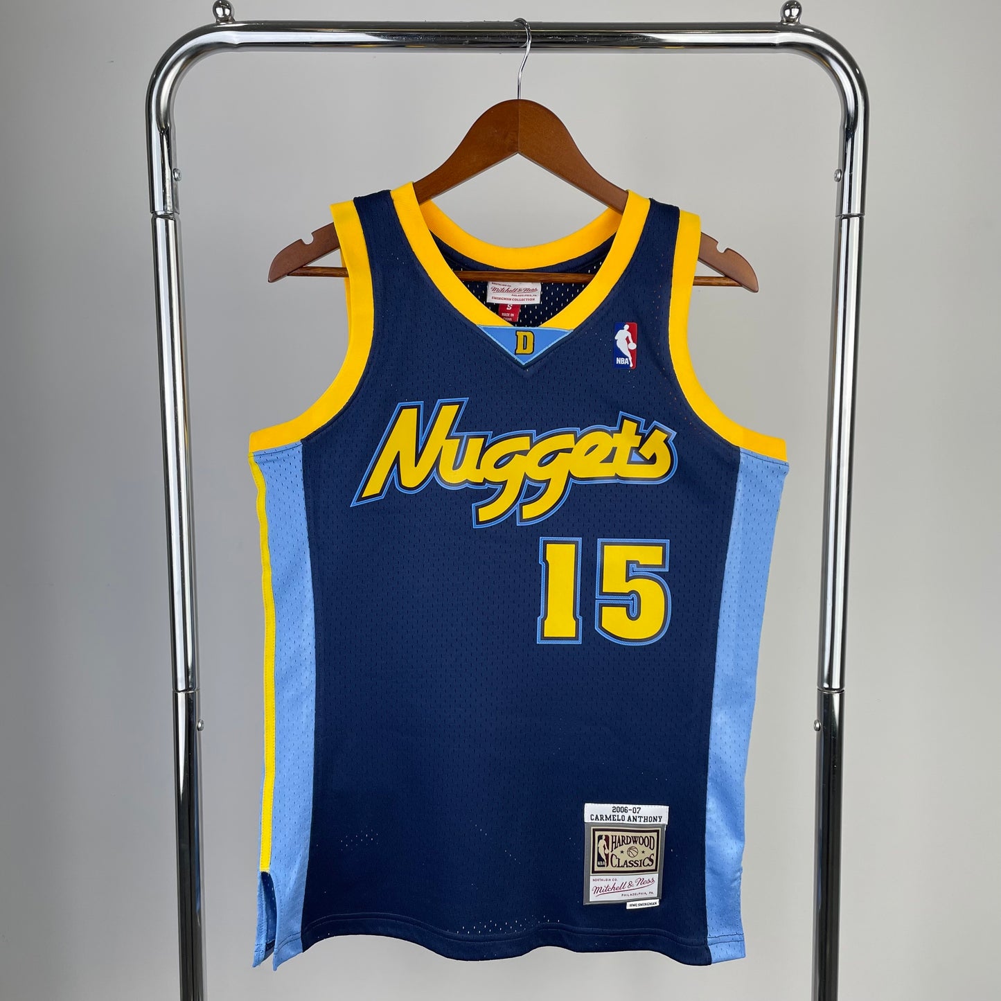 NBA Denver Nuggets 2006/2007 #15 Carmelo Anthony classic navy Jersey