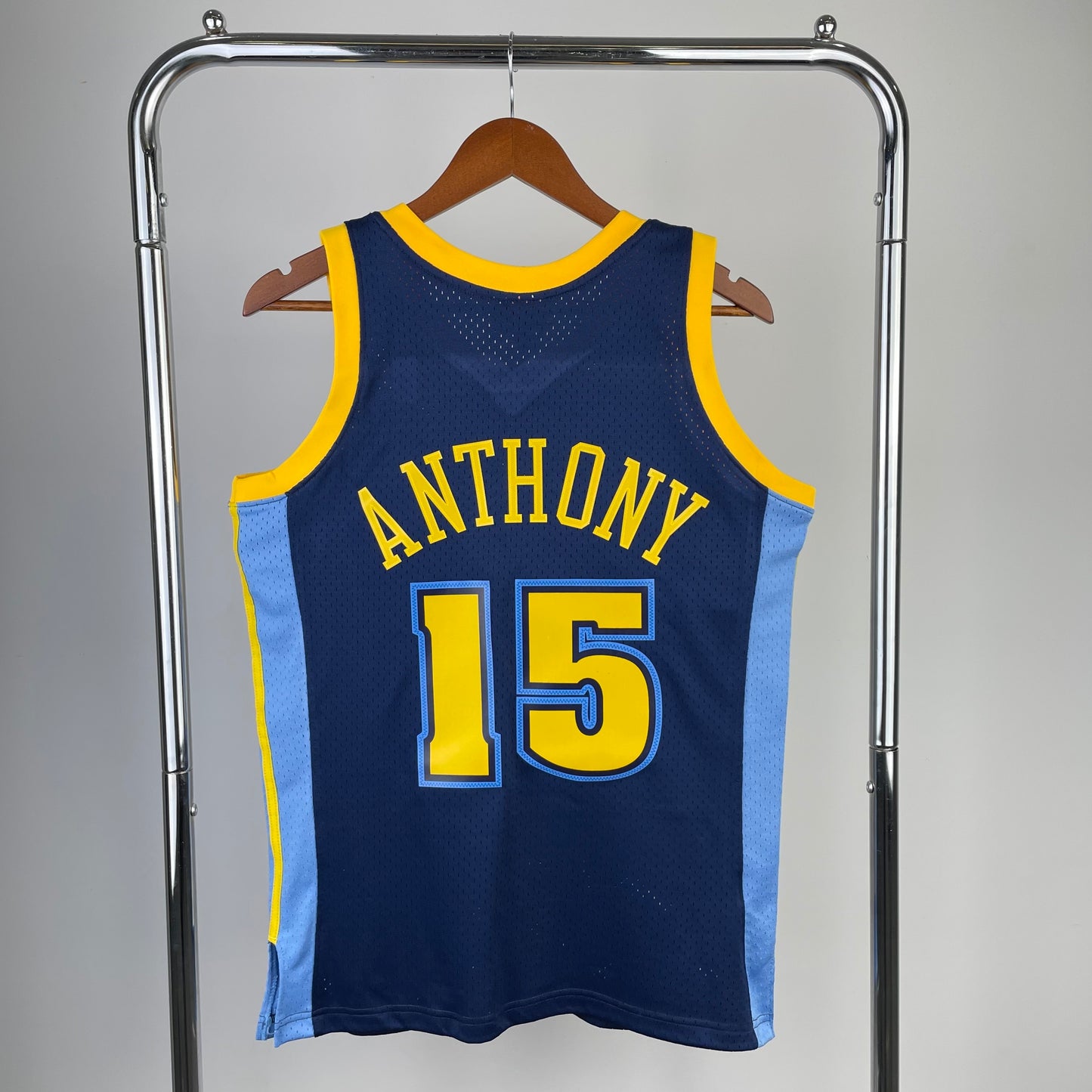 NBA Denver Nuggets 2006/2007 #15 Carmelo Anthony classic navy Jersey