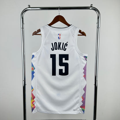 NBA Denver Nuggets 2025 white city edition Jersey