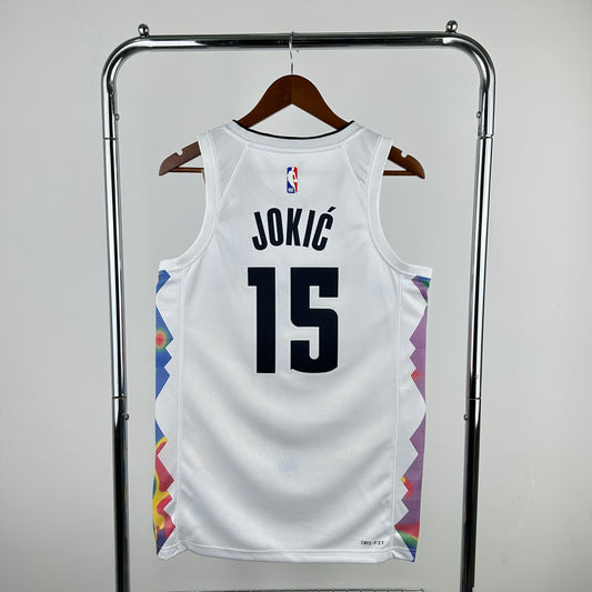 NBA Denver Nuggets 2025 white city edition Jersey