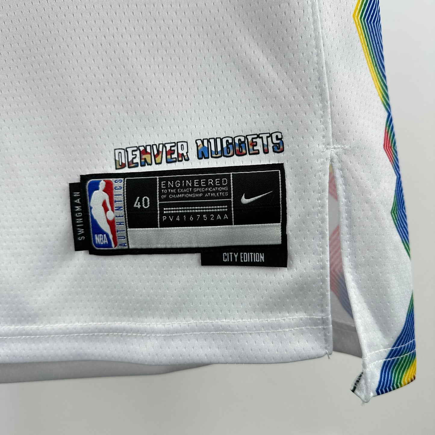 NBA Denver Nuggets 2025 white city edition Jersey