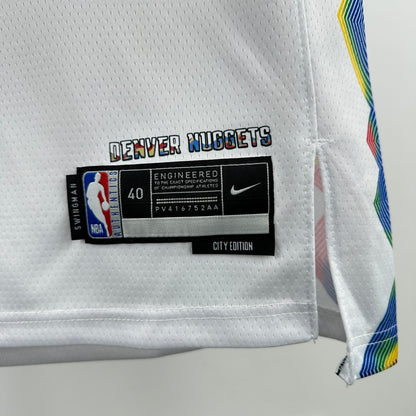 NBA Denver Nuggets 2025 white city edition Jersey
