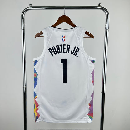 NBA Denver Nuggets 2025 white city edition Jersey