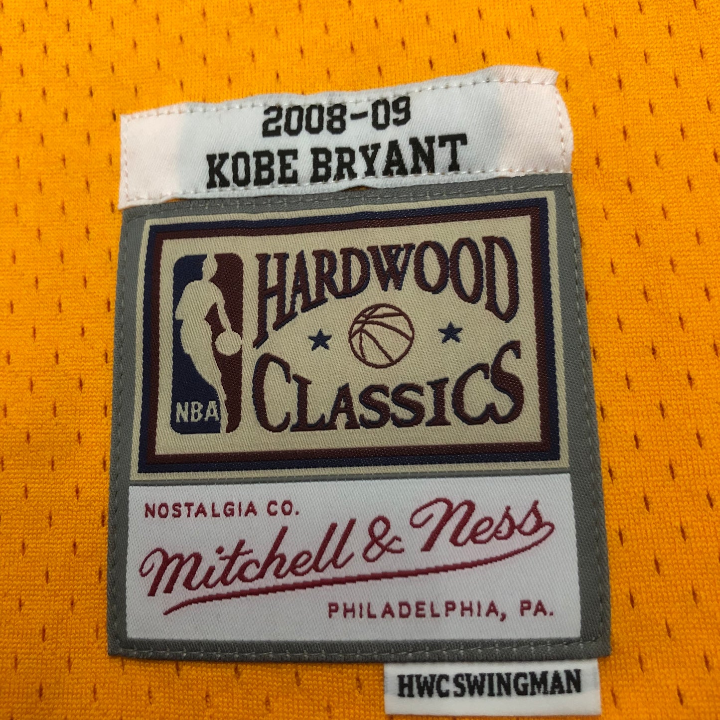 NBA Los Angeles Lakers 2008/2009 #24 Kobe Bryant yellow classic Jersey