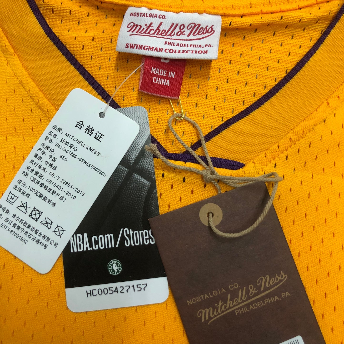 NBA Los Angeles Lakers 2008/2009 #24 Kobe Bryant yellow classic Jersey