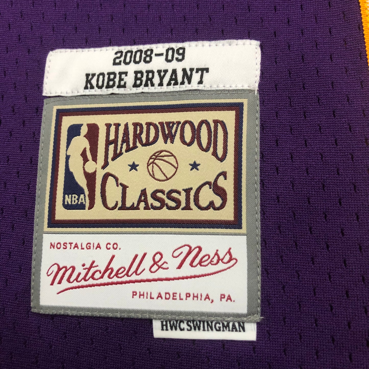 NBA Los Angeles Lakers 2008/2009 #24 Kobe Bryant purple Jersey