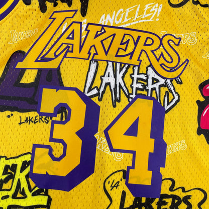 NBA Los Angeles Lakers 1996/1997 #34 Shaquille O’Neal classic special edition Jersey