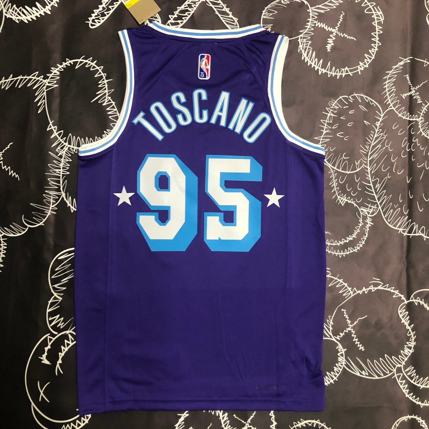 NBA Los Angeles Lakers Purple and stars Jersey