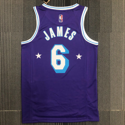 NBA Los Angeles Lakers Purple and stars Jersey